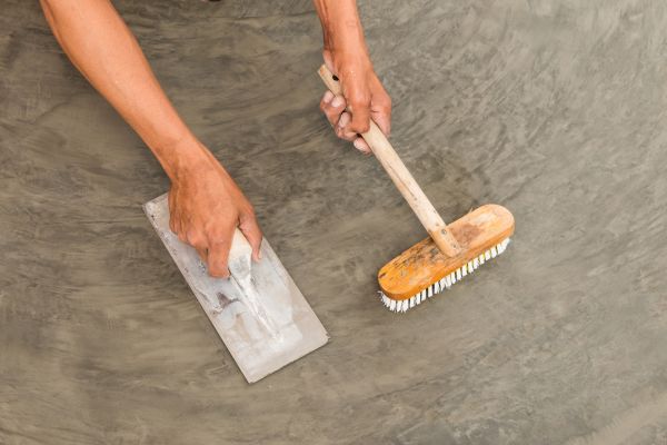 Driveway Concrete Staining in Camas